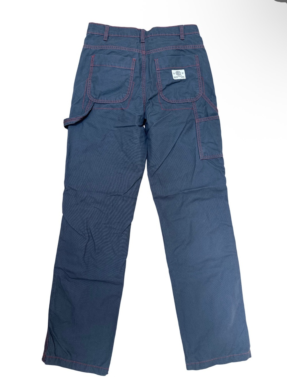 BDG Gray Cargo Pants with Red Stitching - Picture 2 of 6